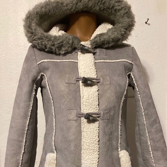 Girls Justice Lightweight Sherpa Coat Jacket 12 - Picture 1 of 9